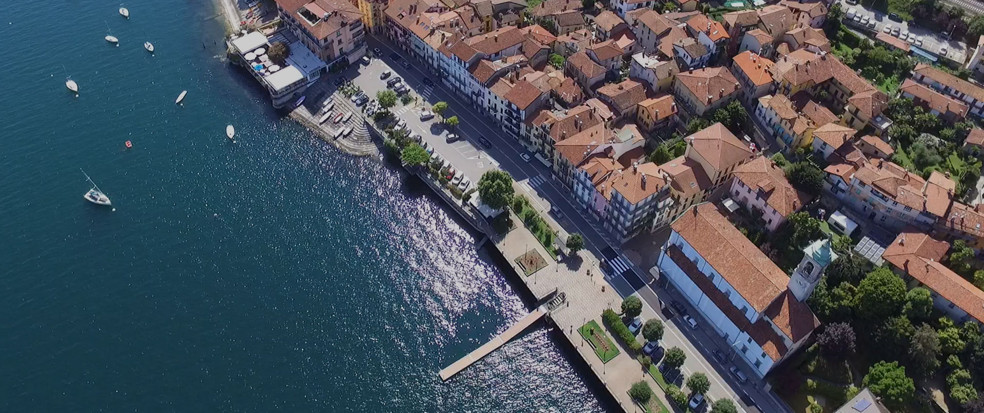 vista aerea di Belgirate
