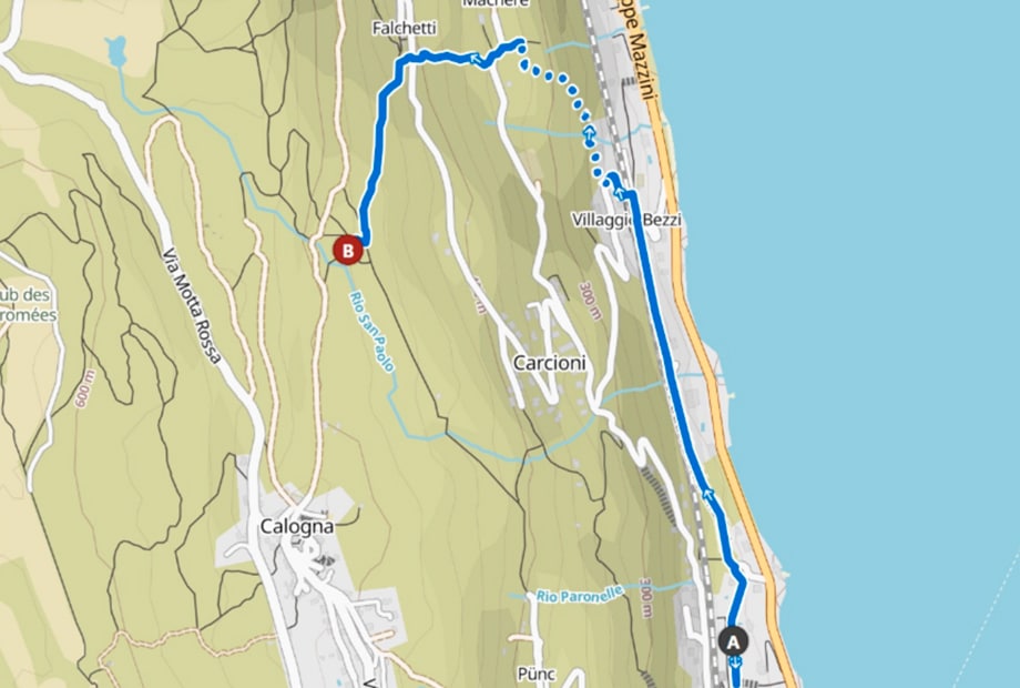 Mappa sentiero Bezzi Belgirate